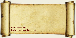 Jovana Džinić vizit kartica